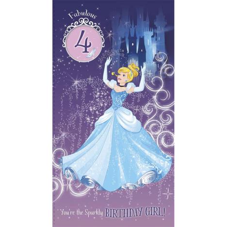 4th Birthday Cinderella Disney Princess Birthday Card £2.40